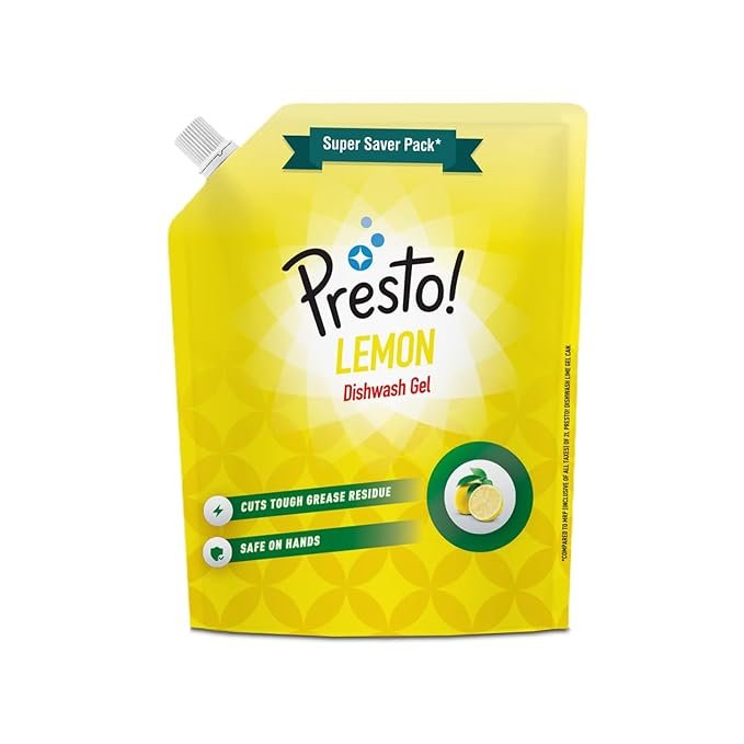 Presto! Dishwash Gel Refill Pouch | Lemon 